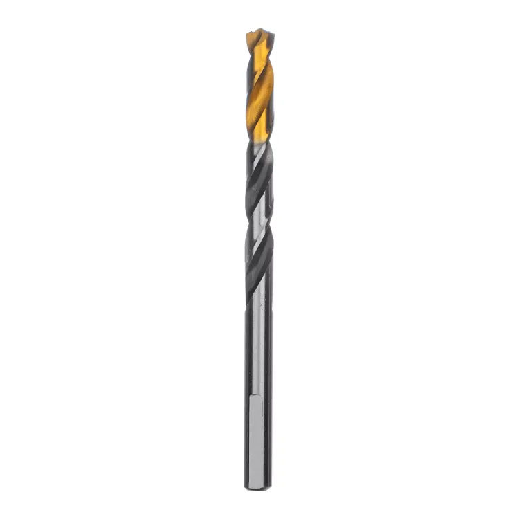 Сверло спиральное по металлу Denzel 6,5 x 93мм, Р6М5, Golden Tip, многогранная заточка, 718279 купить в Сургуте