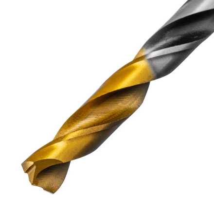 Сверло спиральное по металлу Denzel 6,5 x 93мм, Р6М5, Golden Tip, многогранная заточка, 718279 купить в Сургуте