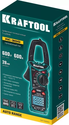 Токовые клещи цифровые  KC-300 59832 купить в Сургуте