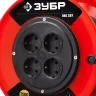 Удлинитель на катушке "ПВС 307", 50 м, 2500 Вт, 4 гнезда, ПВС 3х0,75 кв мм, ЗУБР 55083-50 купить в Сургуте