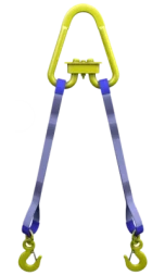 Строп текстильный двухветвевой 2СТ 5 т L=5.5 м SF6 100 мм Звено РТ-3