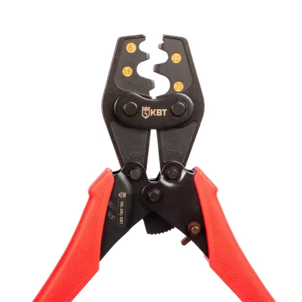 Пресс-клещи КВТ ПК-25у с матрицей для опрессовки неизолированных медных наконечников до 25 мм (90954) купить в Сургуте