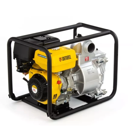 Мотопомпа бензиновая для грязной воды PX-80D, 15 л.с, 3&quot;, 1500 л/мин, глубина 8 м , напор 30 м Denzel 99204 купить в Сургуте