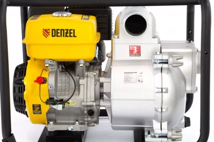 Мотопомпа бензиновая для грязной воды PX-80D, 15 л.с, 3&quot;, 1500 л/мин, глубина 8 м , напор 30 м Denzel 99204 купить в Сургуте