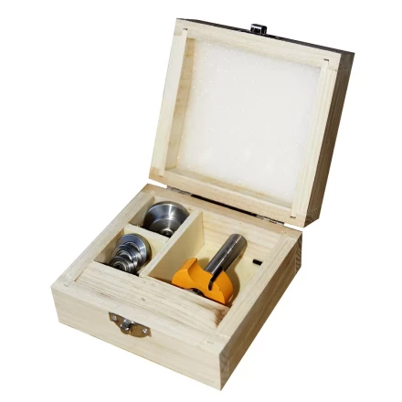 Набор фрез кромочных фальцевых 6 подшипников хвостовик 12 мм 46329 купить в Сургуте