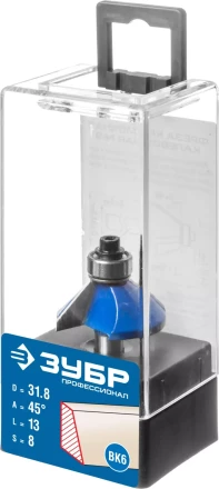 ЗУБР 31.8 x 13 мм, фреза кромочная калевочная (фасочная) №9, Профессионал (28711-31.8) купить в Сургуте