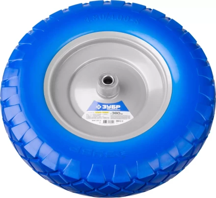 Колесо ЗУБР &quot;ПРОФЕССИОНАЛ&quot; полиуретановое, 380мм, посадочный размер 16мм 39912-2 купить в Сургуте